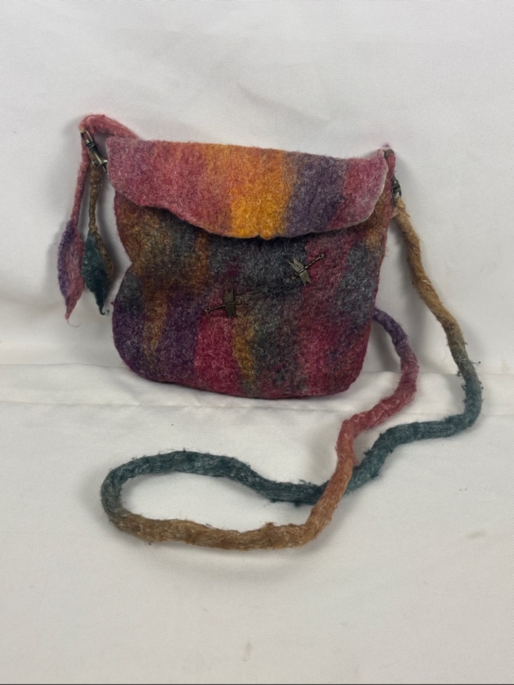Dragonfly Felted Purse
